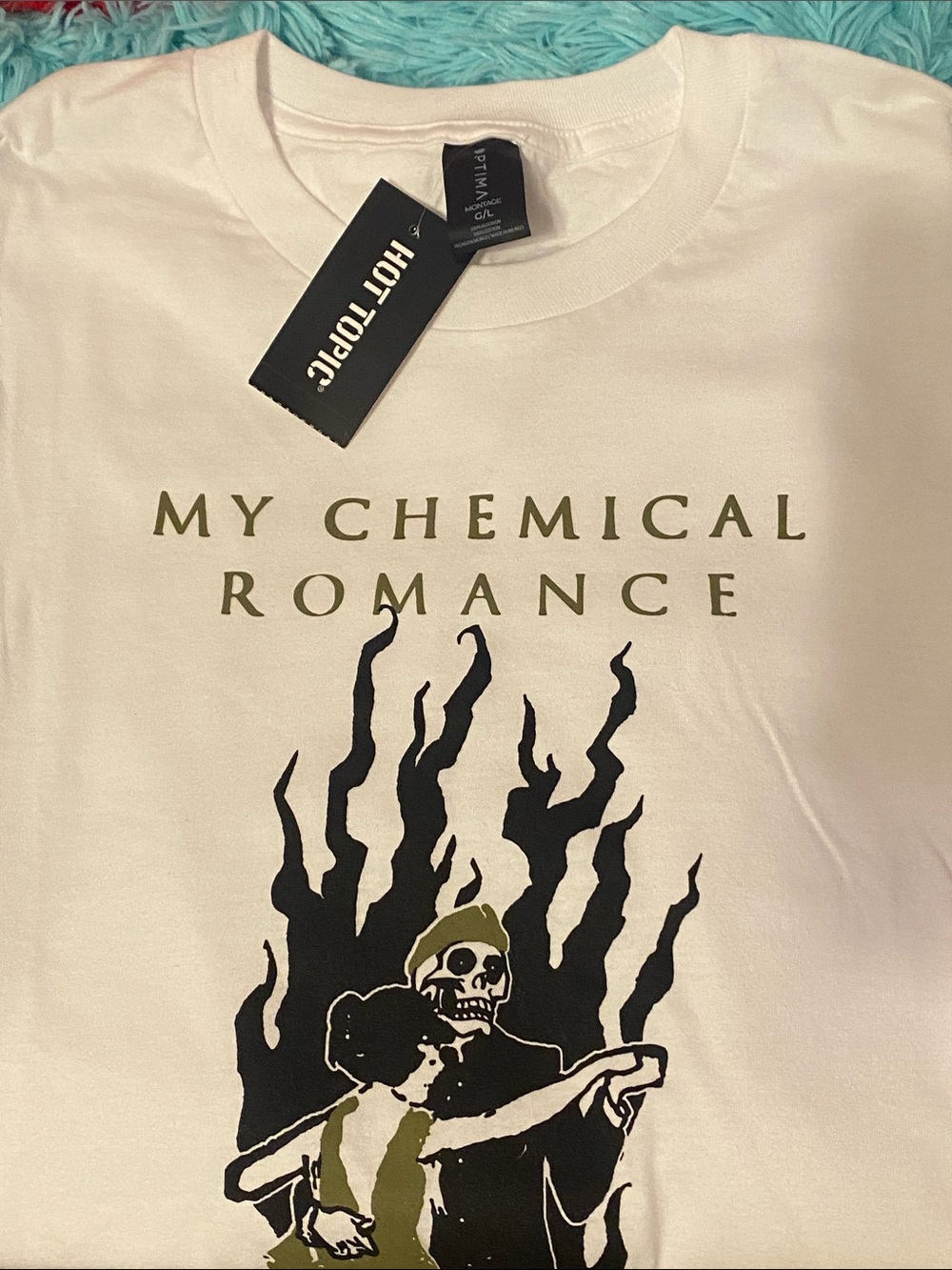 *NWT My Chemical Romance Fire Dance Graphic Tee - White - Picture 4 of 5